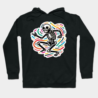 Dancing Skeleton Vibing Hoodie